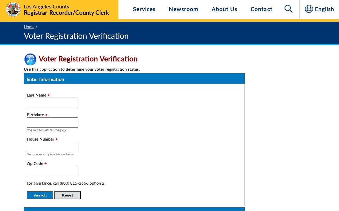 Lynwood residents directory voter status verification