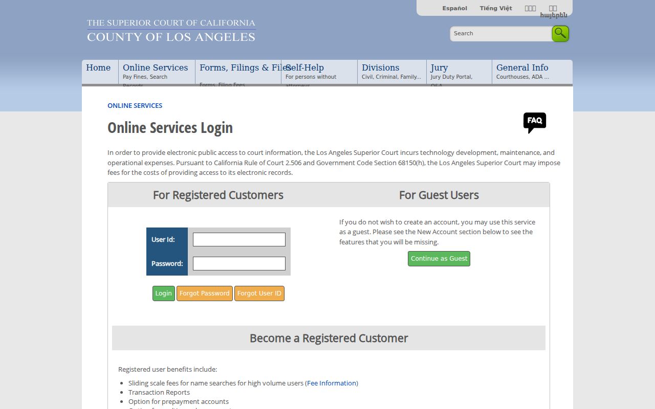 Lynwood resident lookup Los Angeles court party-name search